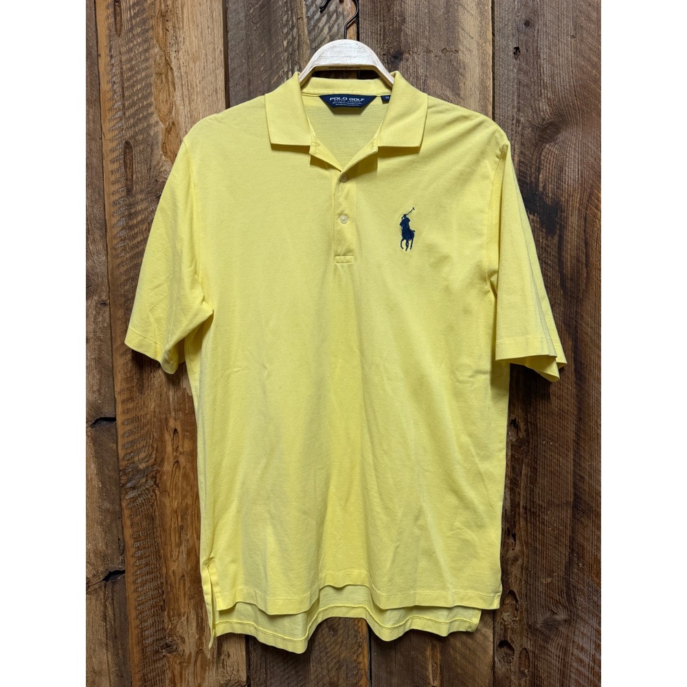 Polo Golf Ralph Lauren Mens M Pima Cotton Big Pony Polo Shirt Preppy Golf